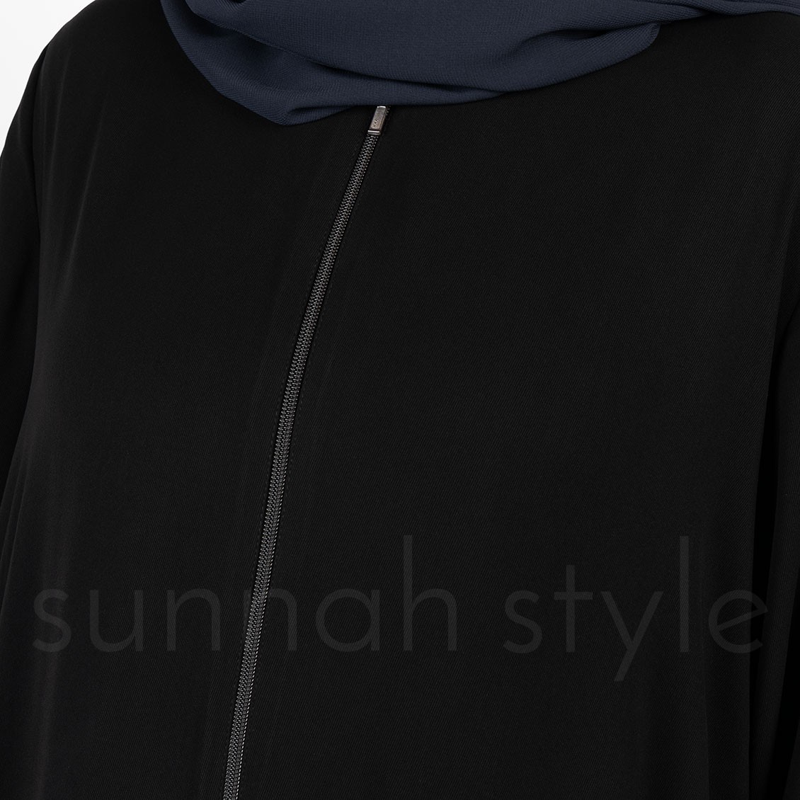Sunnah Style Essentials Full Zip Abaya Black
